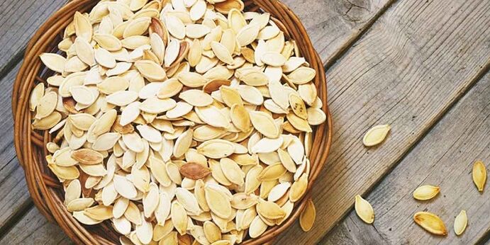 Sementes de cabaza para a prostatite