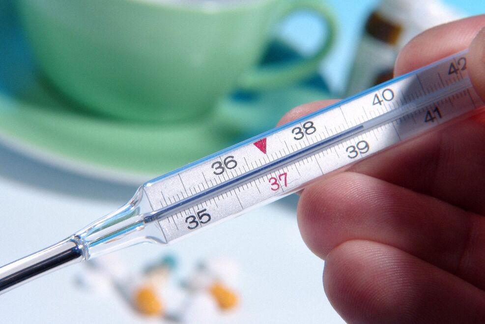 O exame da secreción da próstata é incorrecto cunha temperatura corporal superior a 39 ° C
